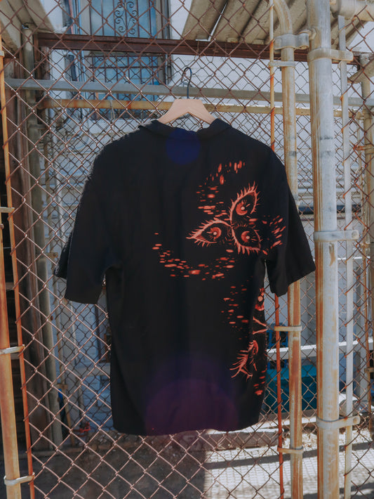 Hand Bleached 👁️EYE Button-down Shirt