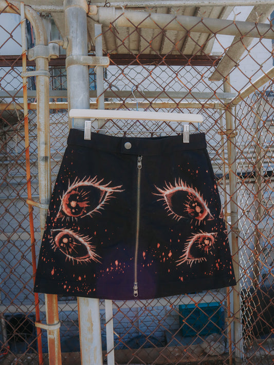 Hand Bleached 👁️EYE Skirt