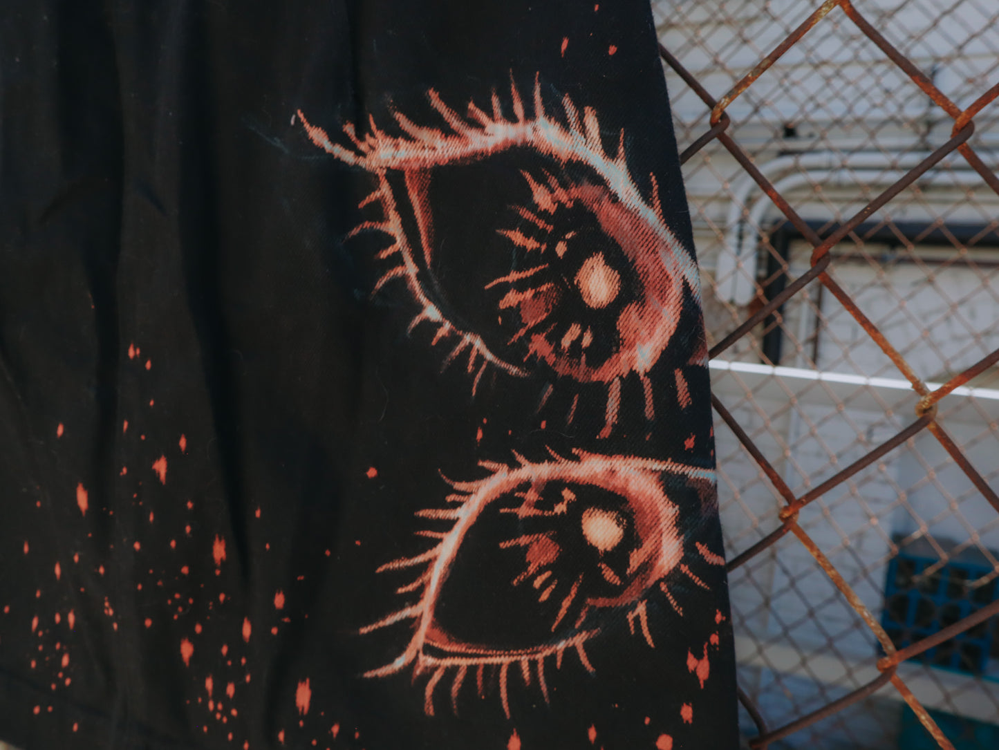Hand Bleached 👁️EYE Skirt