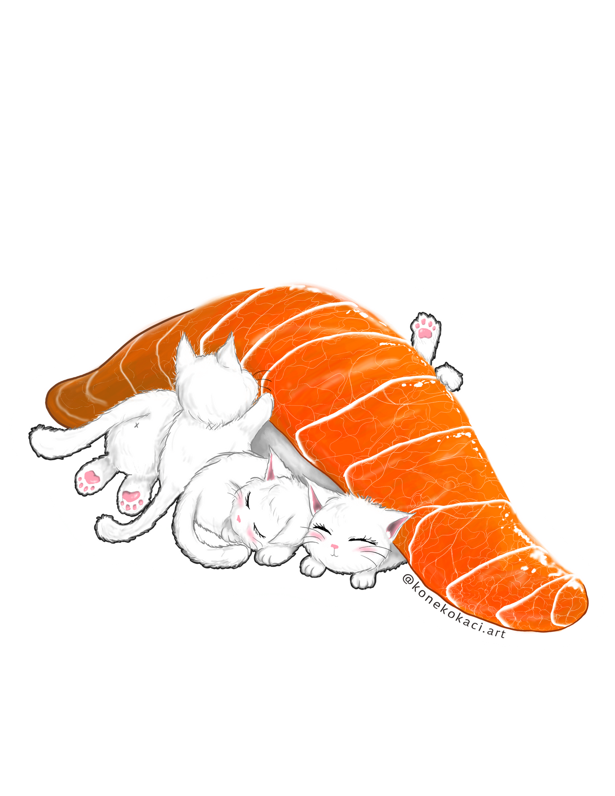 Neko Sushi Sticker