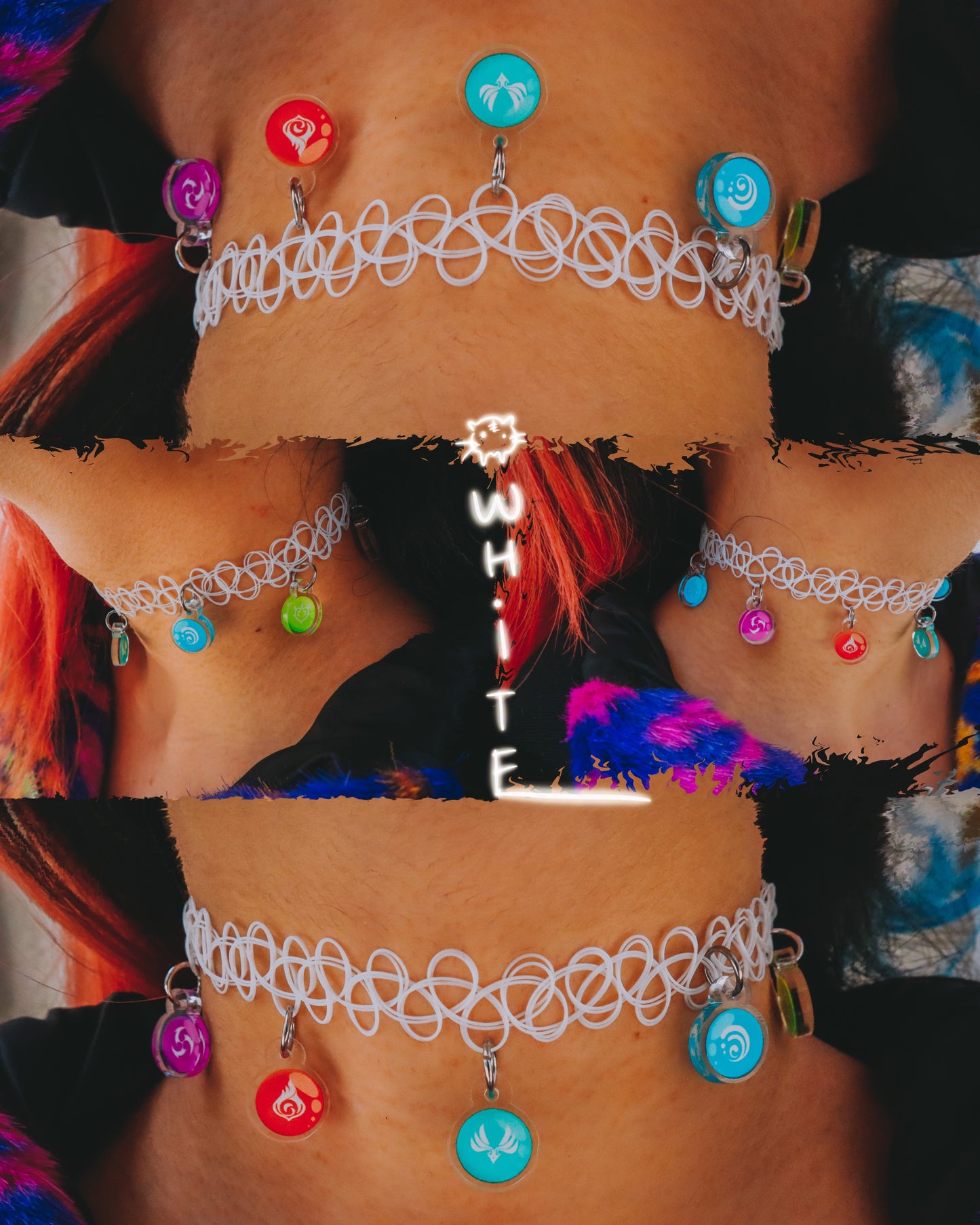 Tattoo Chokers : Genshin Impact Elemental