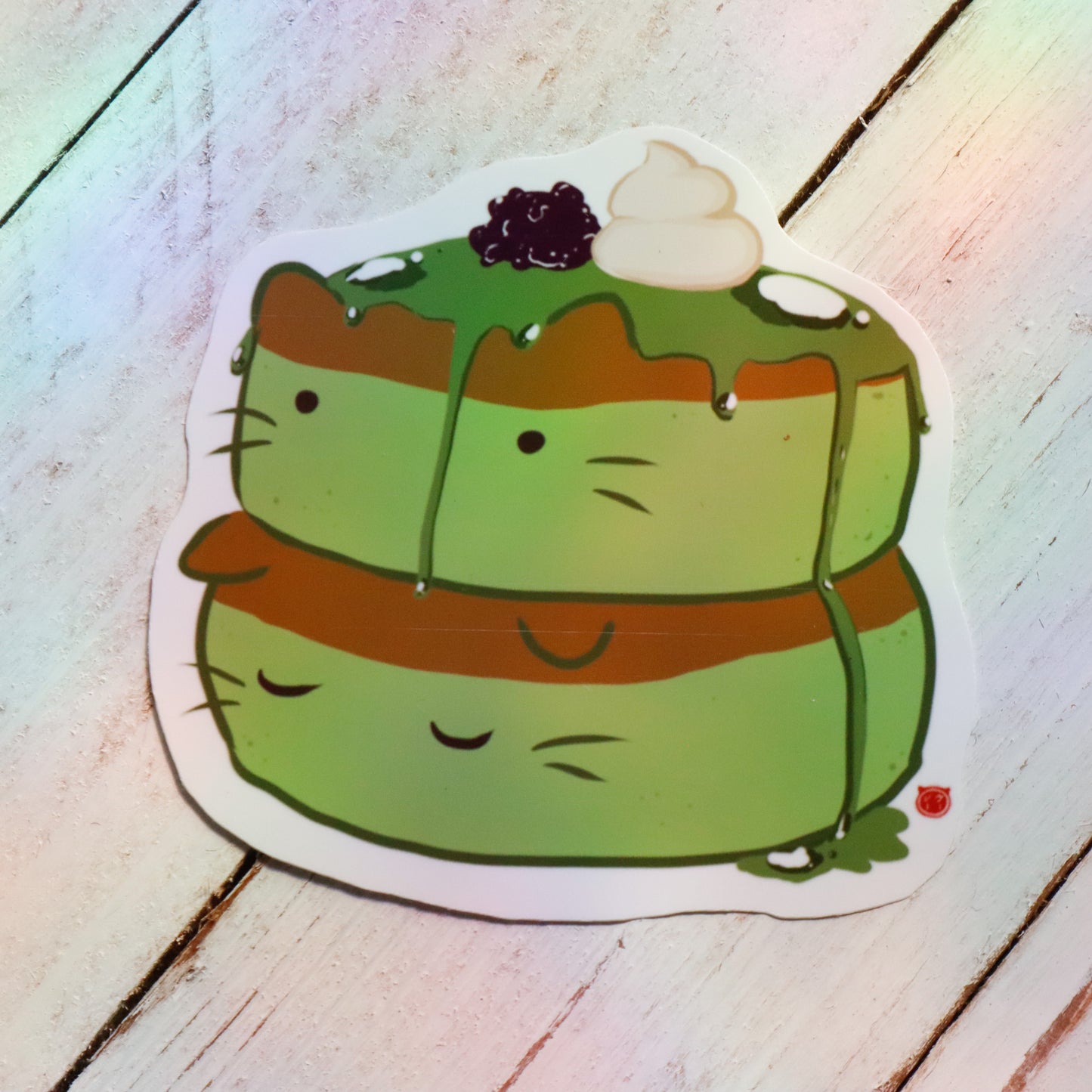 Koneko Matcha Pancake Sticker