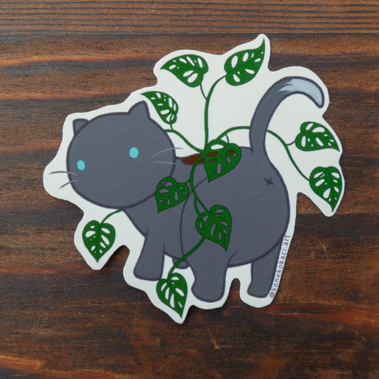 Koneko Monstera Adansonii Sticker
