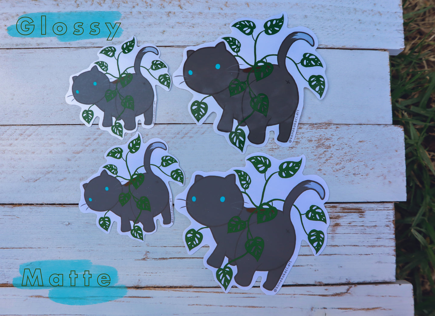 Koneko Monstera Adansonii Sticker