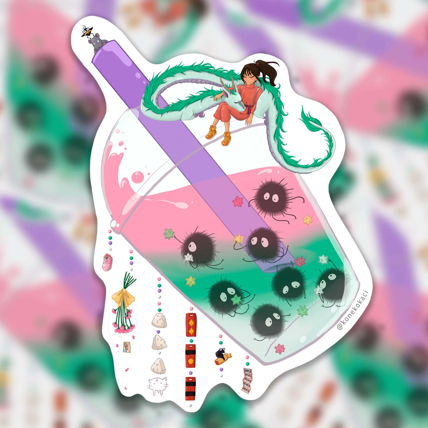 Spirited Away Boba Sticker