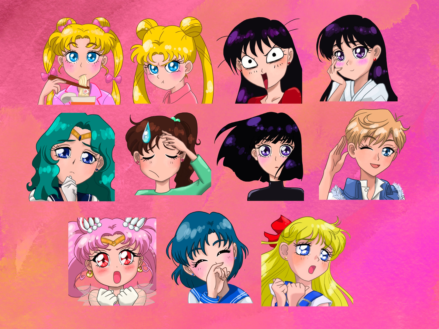 Twitch & Discord Emotes : Sailor Moon