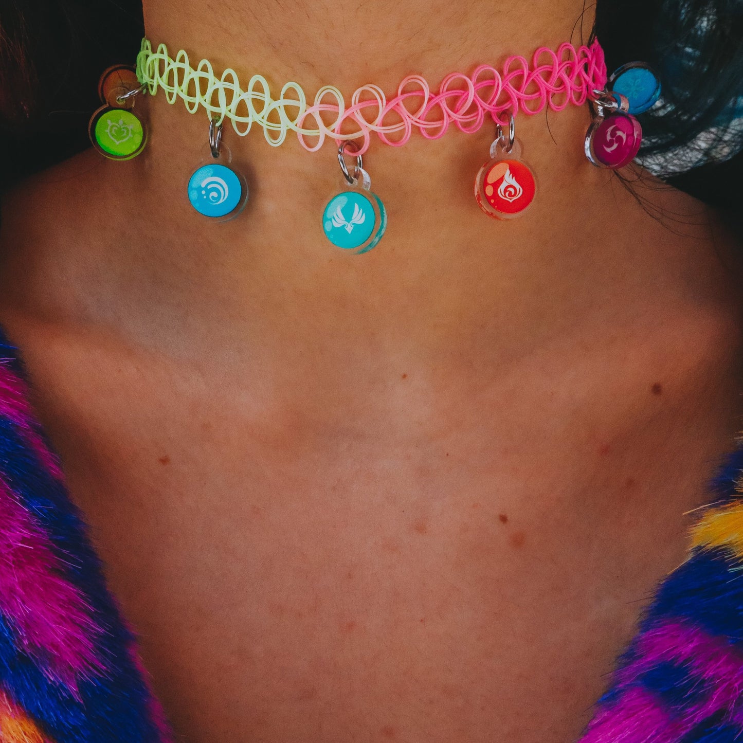 Tattoo Chokers : Genshin Impact Elemental