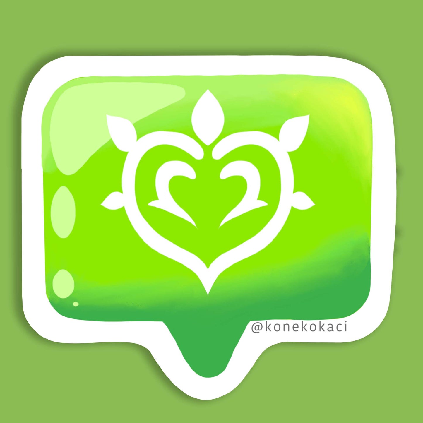 Genshin Impact Dendro Bubb Sticker