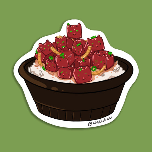 Koneko Ahi Poke Sticker