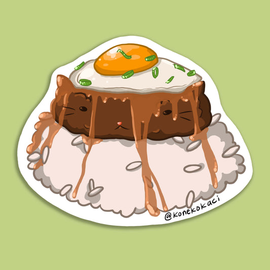 Koneko Loco Moco Sticker