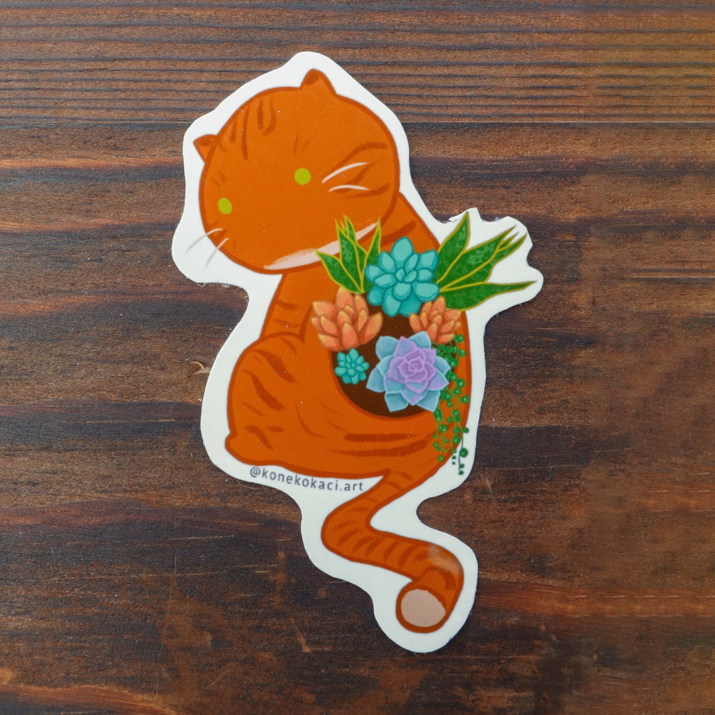 Koneko Succulents Sticker