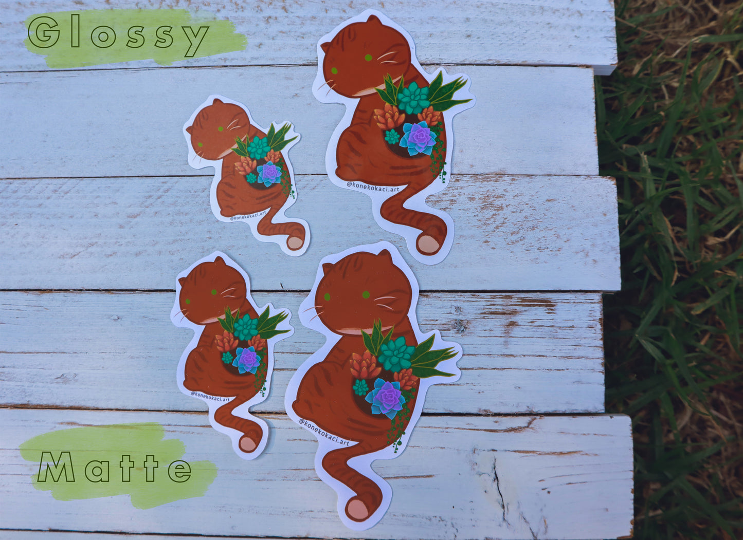 Koneko Succulents Sticker