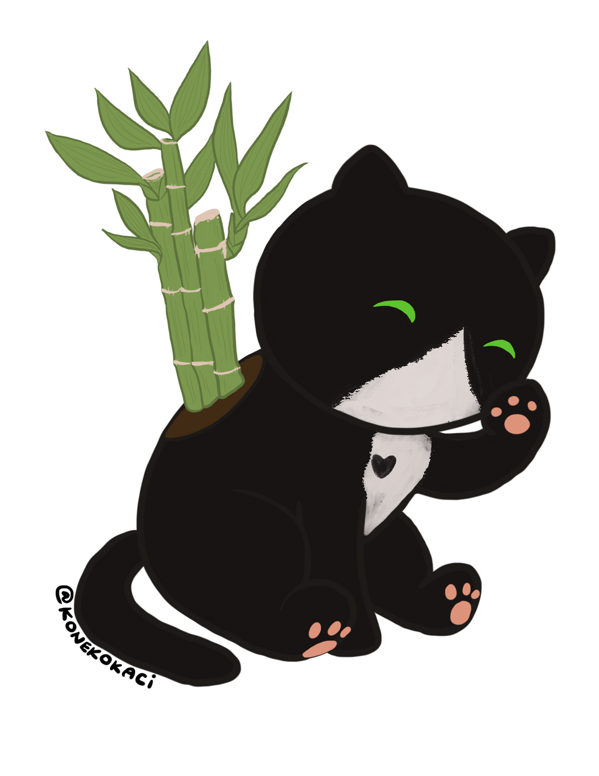 Koneko Bamboo Sticker