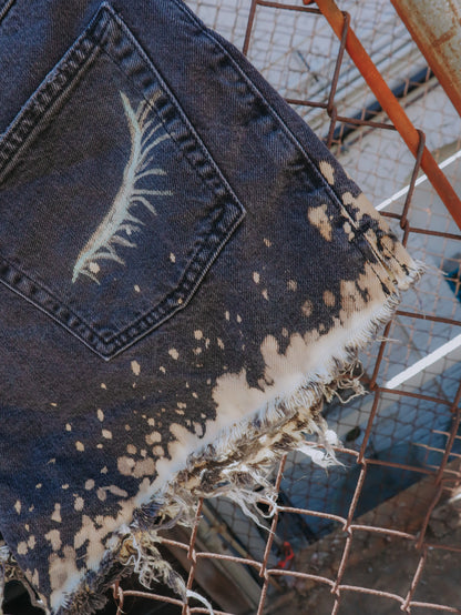 Hand Bleached 👁️EYE Shorts