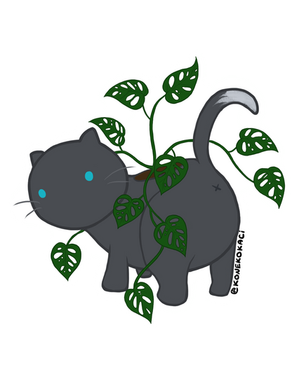 Koneko Monstera Adansonii Sticker