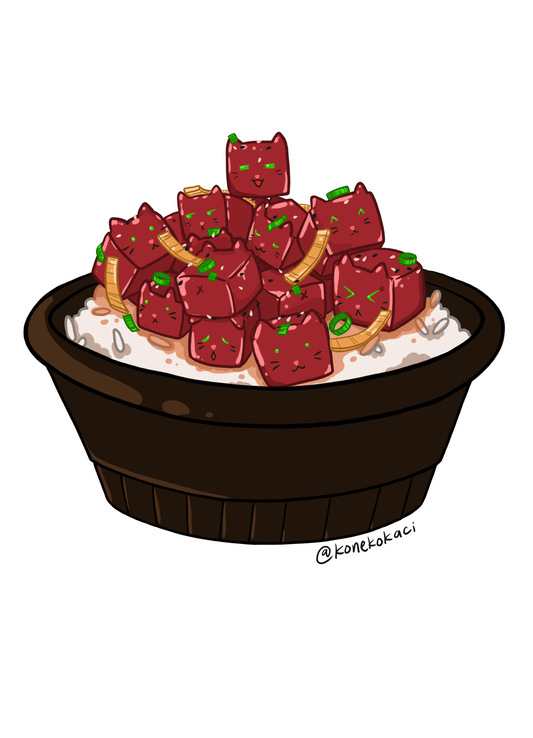 Koneko Ahi Poke Sticker