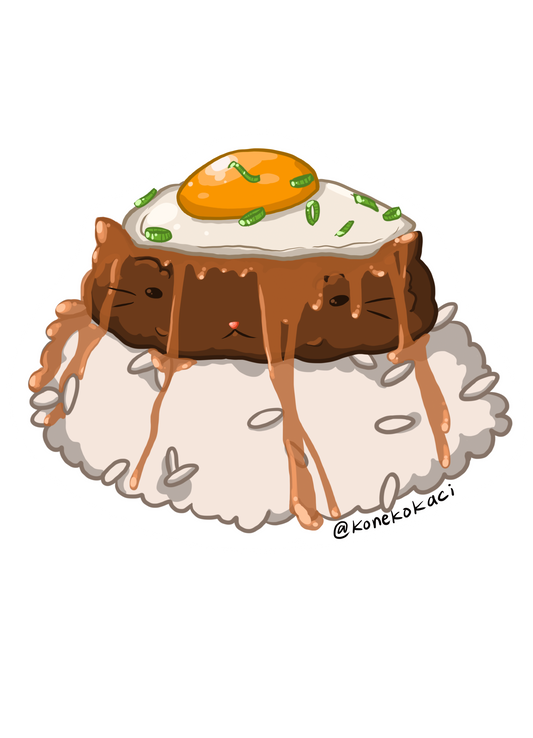 Koneko Loco Moco Sticker