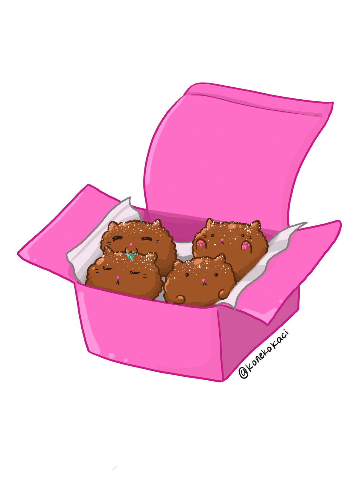 Koneko Malasada Sticker