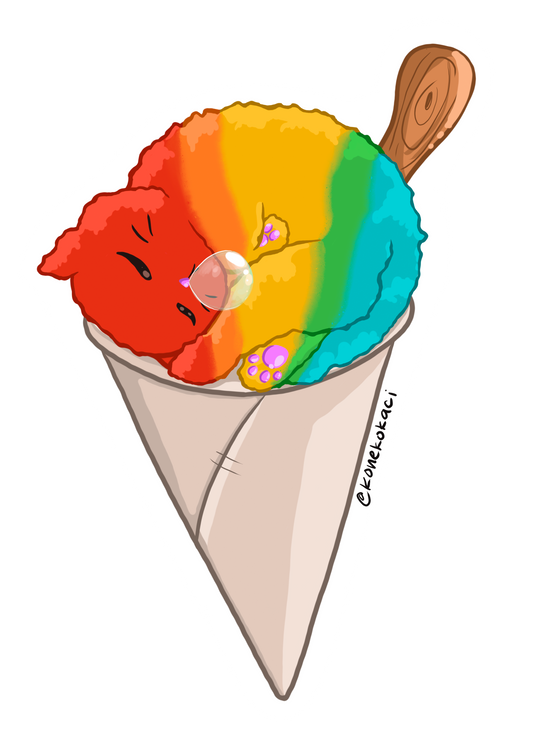 Koneko Shave Ice Sticker