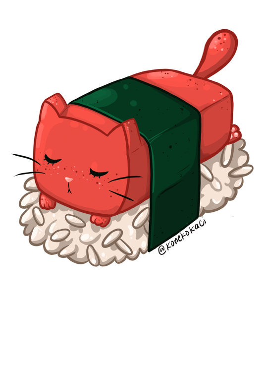 Koneko Spam Musubi Sticker