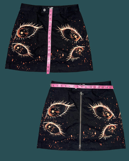 Hand Bleached 👁️EYE Skirt