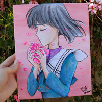 Sailor Moon Hotaru : Canvas Mixed Media