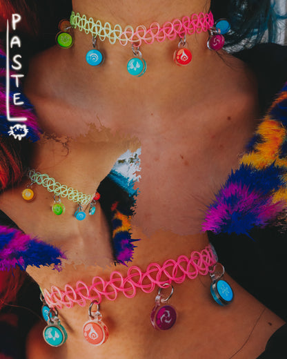 Tattoo Chokers : Genshin Impact Elemental