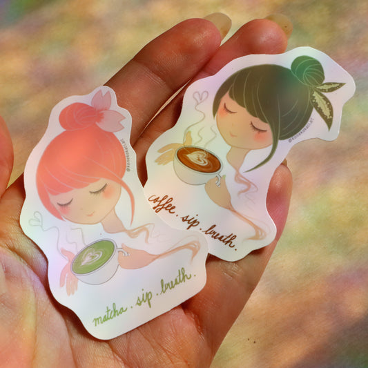 Coffee or Matcha Sticker