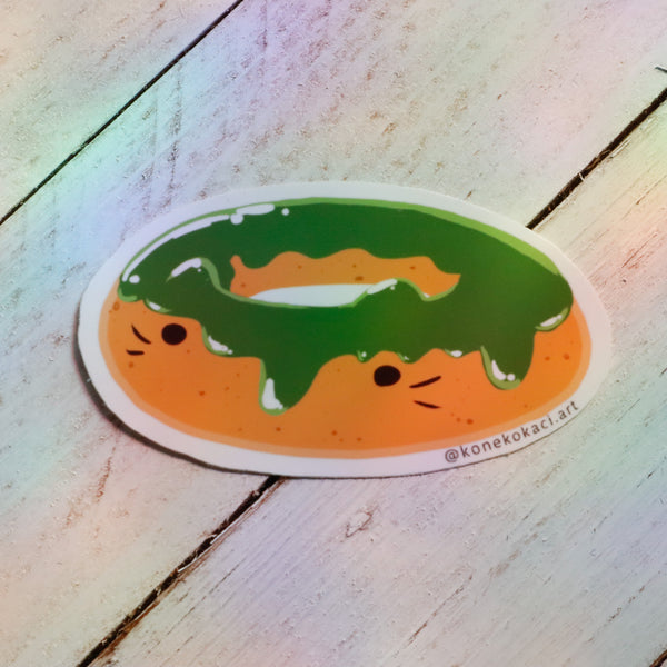 Koneko Matcha Donut Sticker