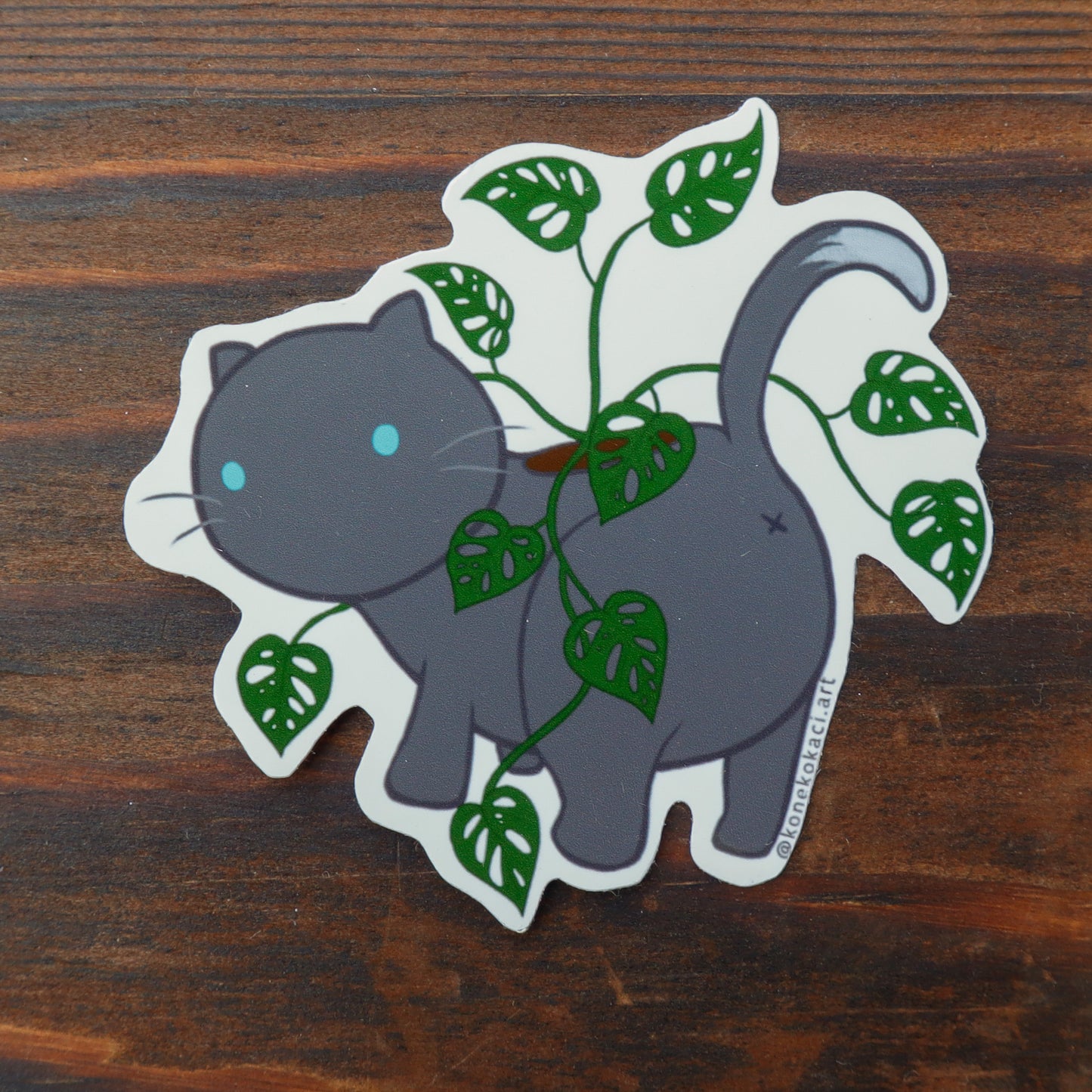 Koneko Monstera Adansonii Sticker