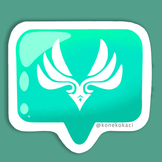 Genshin Impact Anemo Bubb Sticker