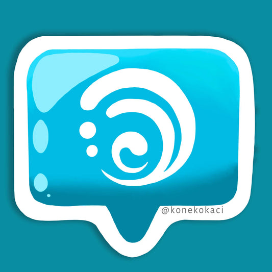 Genshin Impact Hydro Bubb Sticker
