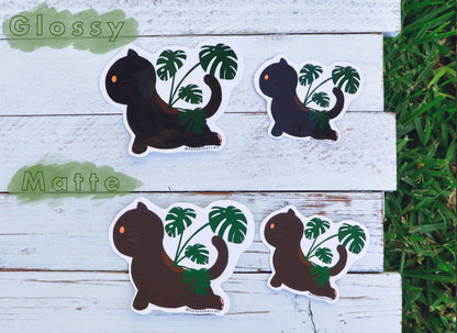 Koneko Monstera Sticker