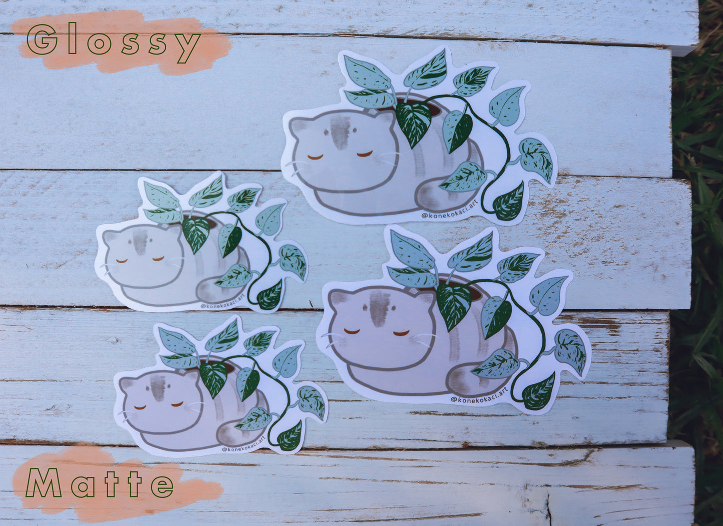Koneko Pothos Sticker